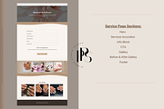 Beauty Salon HTML Website Template, a HTML Template by Pastel Pixels Studio (Thumbnail 3 of 5)
