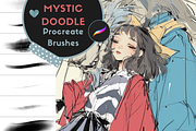 Mystic Doodle Pencil Sketch Brushes, a Brush Add-On by nikiartcorner (Thumbnail 1 of 8)