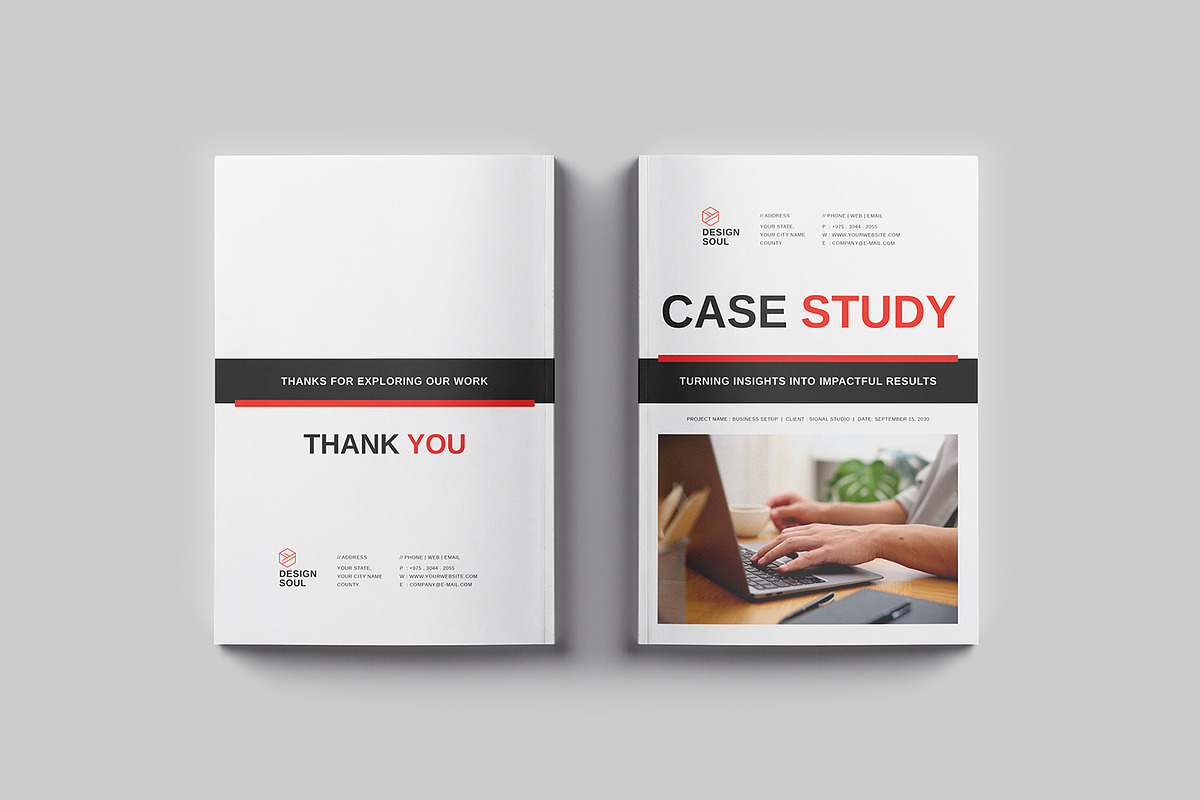 Project Case Study Template, a Brochure Template by Designsoul14 (Photo 10 of 10)