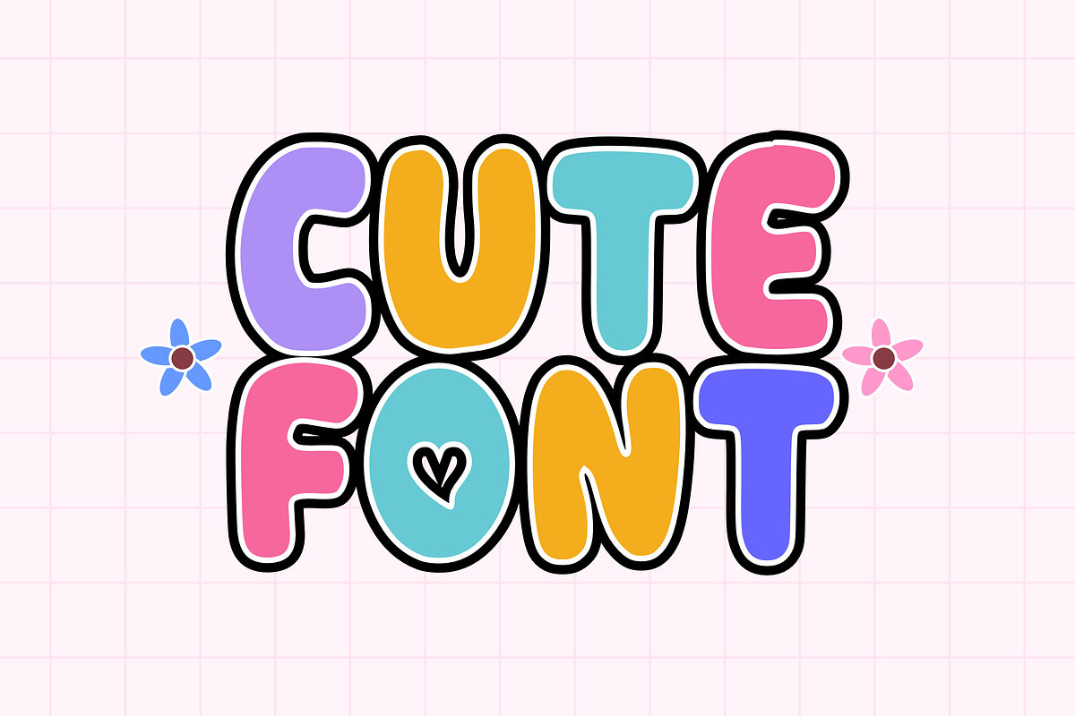 Sweet Lovely - Bubble Display Font, a Handwritten Font by KiddoGlyphs Studio (Photo 2 of 5)