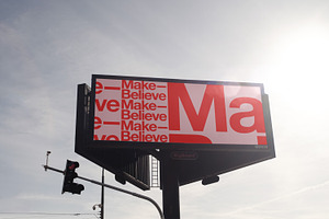 Outdoor billboard mockup