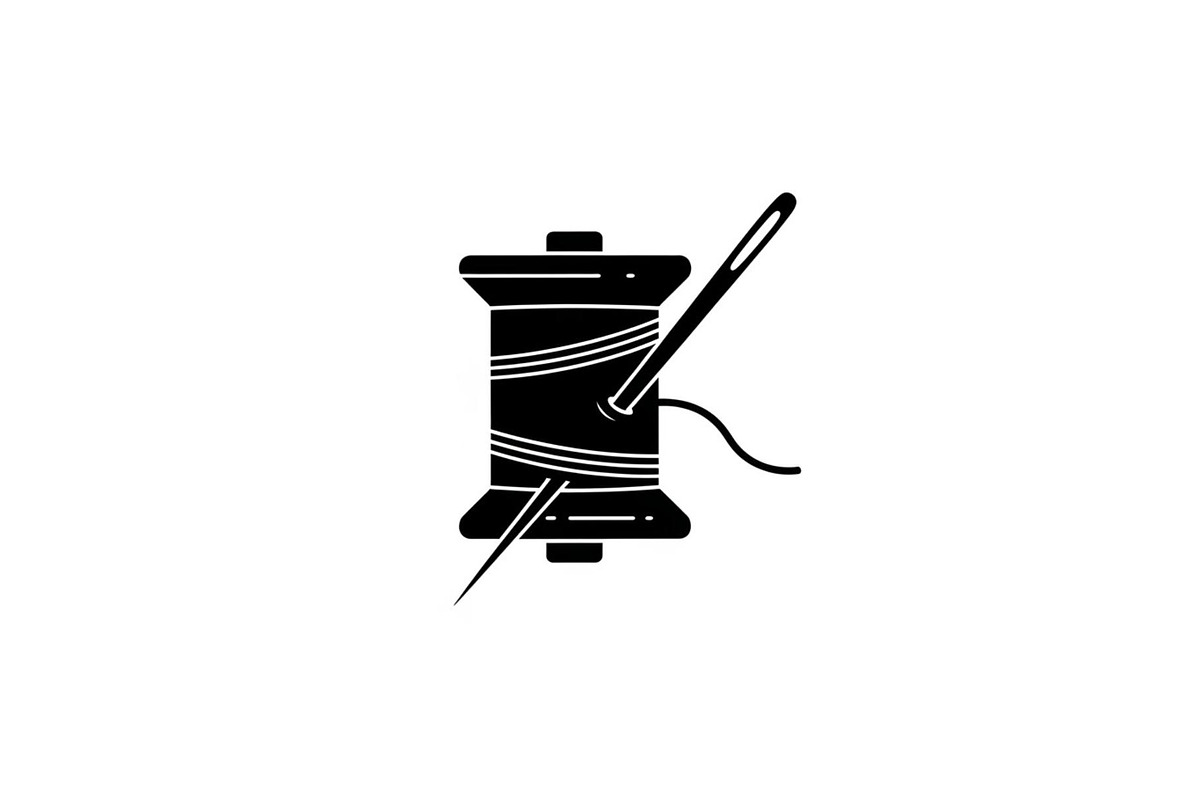 Sewing thread spool and needle, a Graphic by hafijul (Photo 3 of 10)