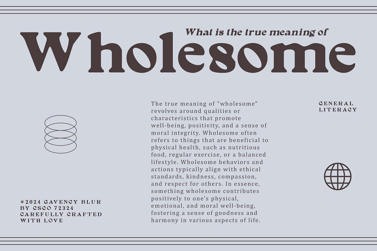 Gavency Blur, a Serif Font by Craft Supply Co. (Photo 2 of 8)