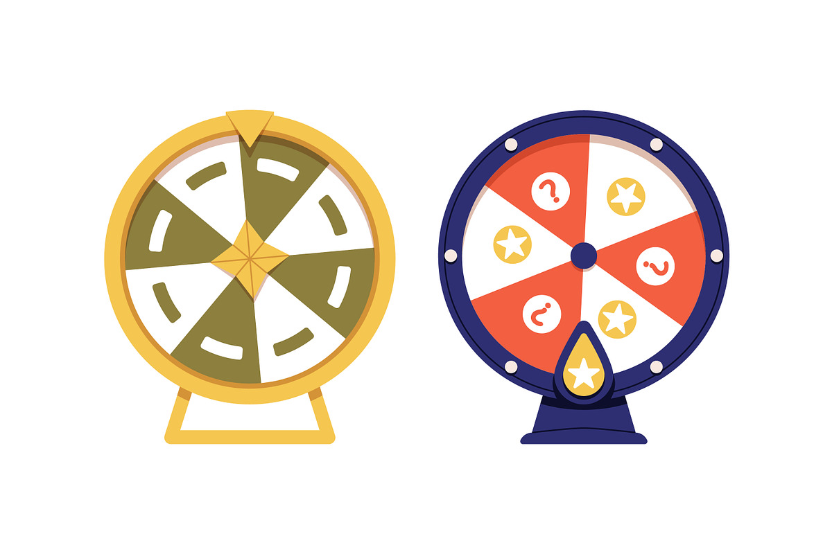 Fortune wheels, lucky roulettes set, an Object Illustration by Good Studio (Photo 6 of 7)
