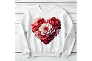 Watercolor Valentine Heart Clipart, an Illustration by SinaCreation (Thumbnail 3 of 11)