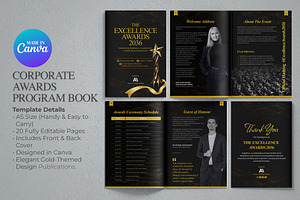 Corporate Awards Program Book, a Brochure Template by Oshin Design