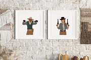 Abstract cowboy clipart, a Person Illustration by ApetekMarket (Thumbnail 5 of 8)