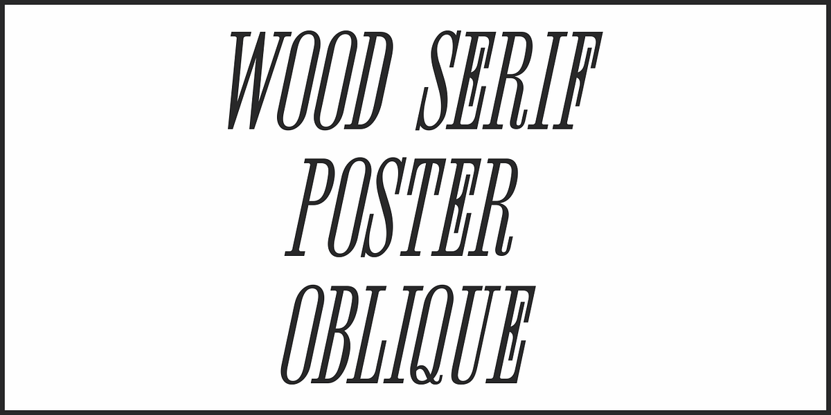 Wood Serif Poster JNL, a Serif Font by Jeff Levine Fonts (Photo 4 of 5)