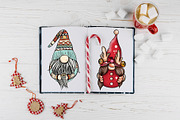 Christmas Gnomes clipart Procreate, a Decorative Illustration by ElladesignCo (Thumbnail 2 of 7)