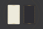 Vector Tarot Card Frame Templates, a Decorative Illustration by PsychocheArt (Thumbnail 3 of 9)