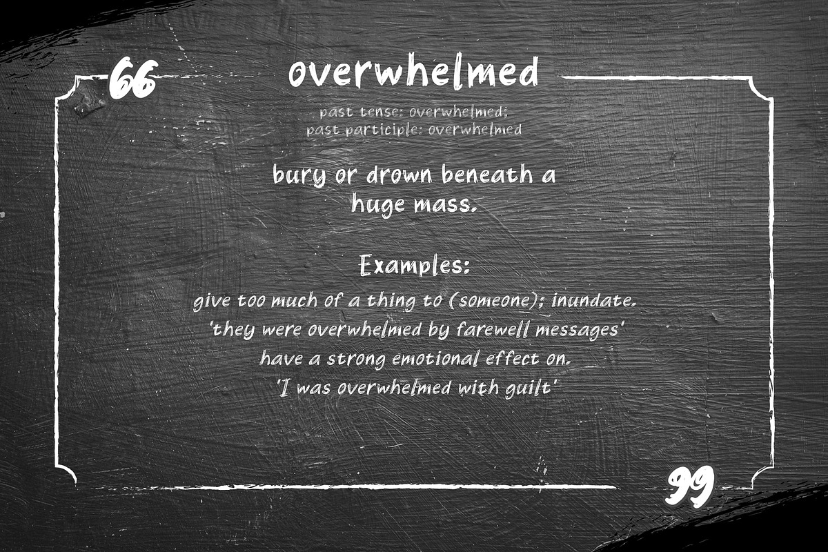 Overwhelmed handwritten, a Handwritten Font by LTNG STUDIO (Photo 5 of 9)