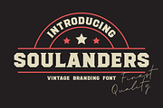 Soulanders – Vintage Bold Fonts, a Serif Font by Konstantine Studio (Thumbnail 1 of 3)