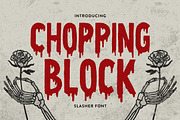 Chopping Block Font, a Sans Serif Font by 3ora (Thumbnail 1 of 6)