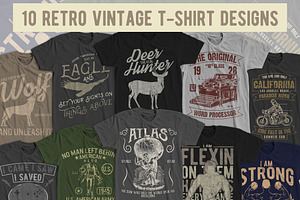 10 Retro Vintage T-Shirt Designs