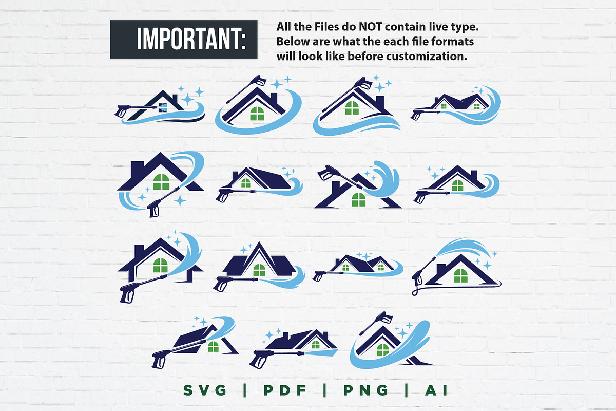 Pressure Washing Logo Bundle, a Branding & Logo Template by Guavanaboy (Photo 2 of 3)