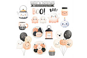 Cute Halloween Clipart - LittleBoo, an Illustration by CharmClipart (Thumbnail 6 of 10)