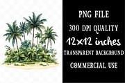 Paradise Island Clipart Bundle, an Illustration by Designking (Thumbnail 4 of 5)