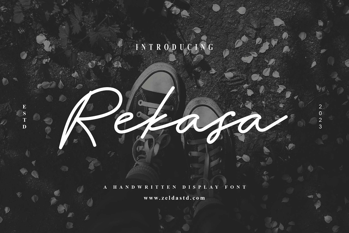 Rekasa Font, a Script Font by Zelda Graphic (Photo 1 of 6)