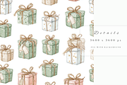 4 Pack Seamless Christmas Patterns, a Decorative Illustration by Pati Charm Studio (Thumbnail 5 of 7)
