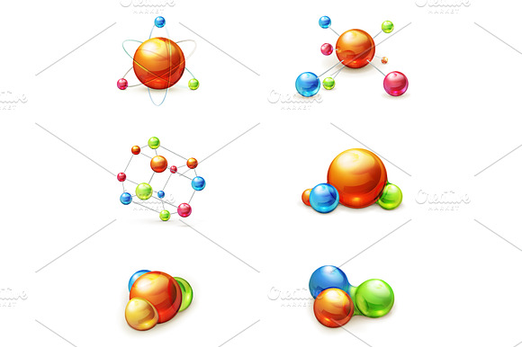 Molecules Vector Icons