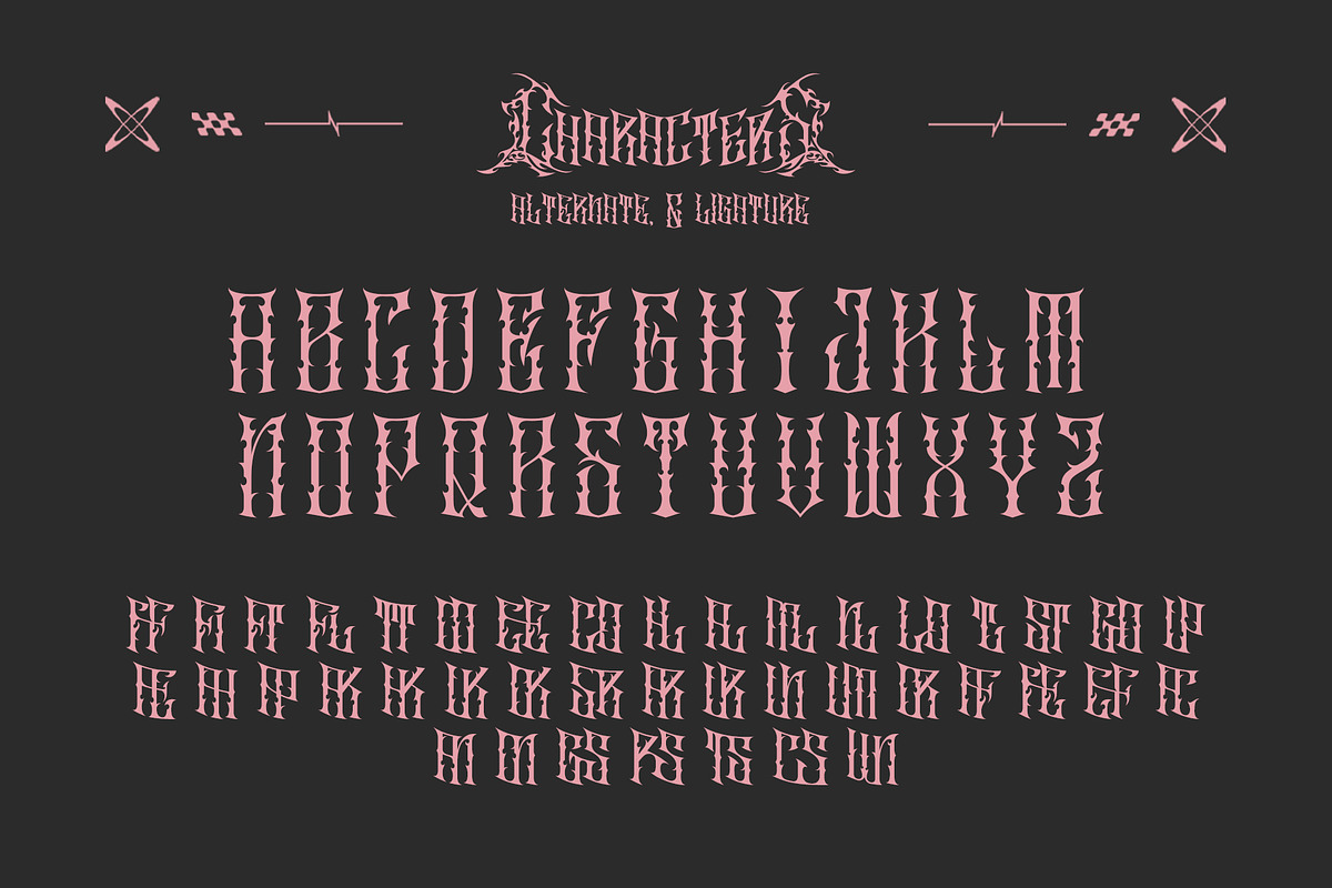 Scarnix - Brutal Heavy Rock Font, a Blackletter Font by Letterara (Photo 12 of 14)