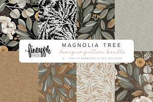 Magnolia Tree Digital Paper DH