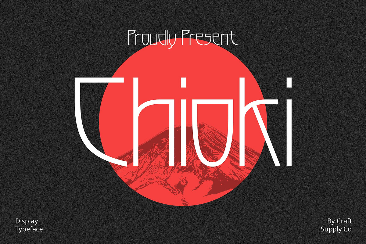 Chioki – Display Typeface, a Sans Serif Font by Craft Supply Co. (Photo 1 of 8)