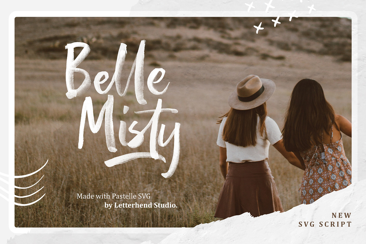 Pastelle SVG font, a Font by Letterhend Studio (Photo 3 of 9)