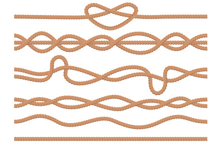 Seamless ropes. Sailor twisted cords, a Texture Illustration by Vectorbuum