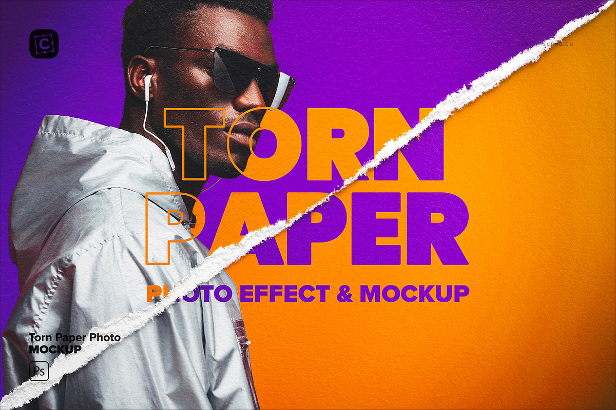 Torn Paper Photo Mockup, a Product Mockup by Custom Scene (Photo 1 of 10)