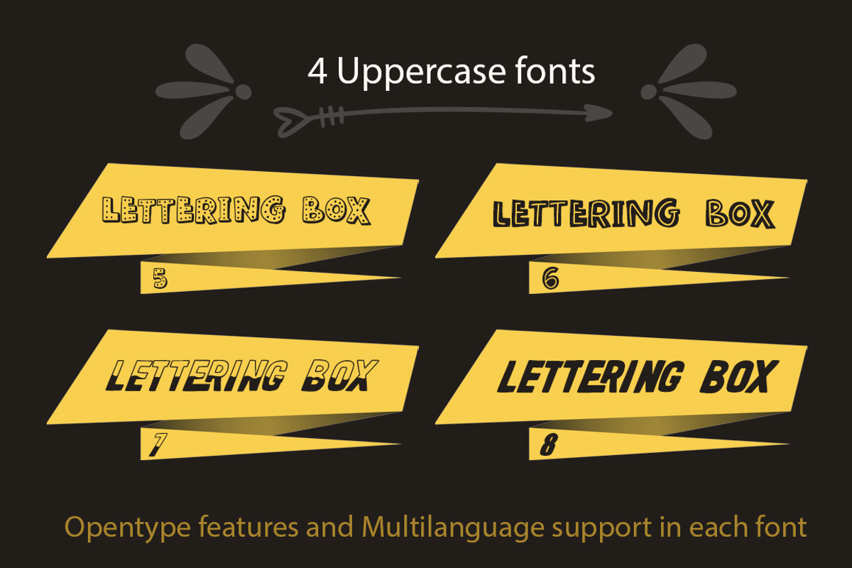 Lettering box. 8 Fonts & Extras!!! preview 5