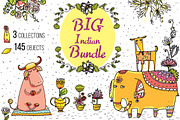 Big Indian Bundle - 145 objects, an Illustration by Zooza Art (Thumbnail 1 of 24)