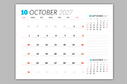 Wall Calendar 2027 (WC031-27-S), a Stationery Template by mikhailmorosin (Thumbnail 4 of 7)