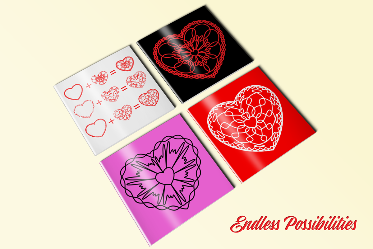 Romantic Kit with Guilloche Hearts, an Illustration by Ben Hodosi (Photo 7 of 7)