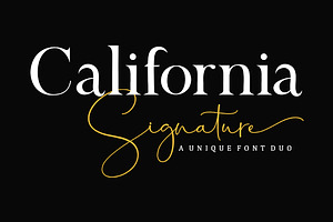 California Signature Font Duo