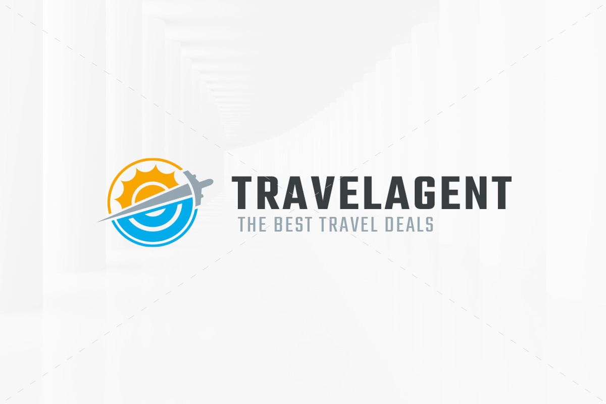 Travel Agent Logo Template, a Branding & Logo Template by LOGOMAGINE
