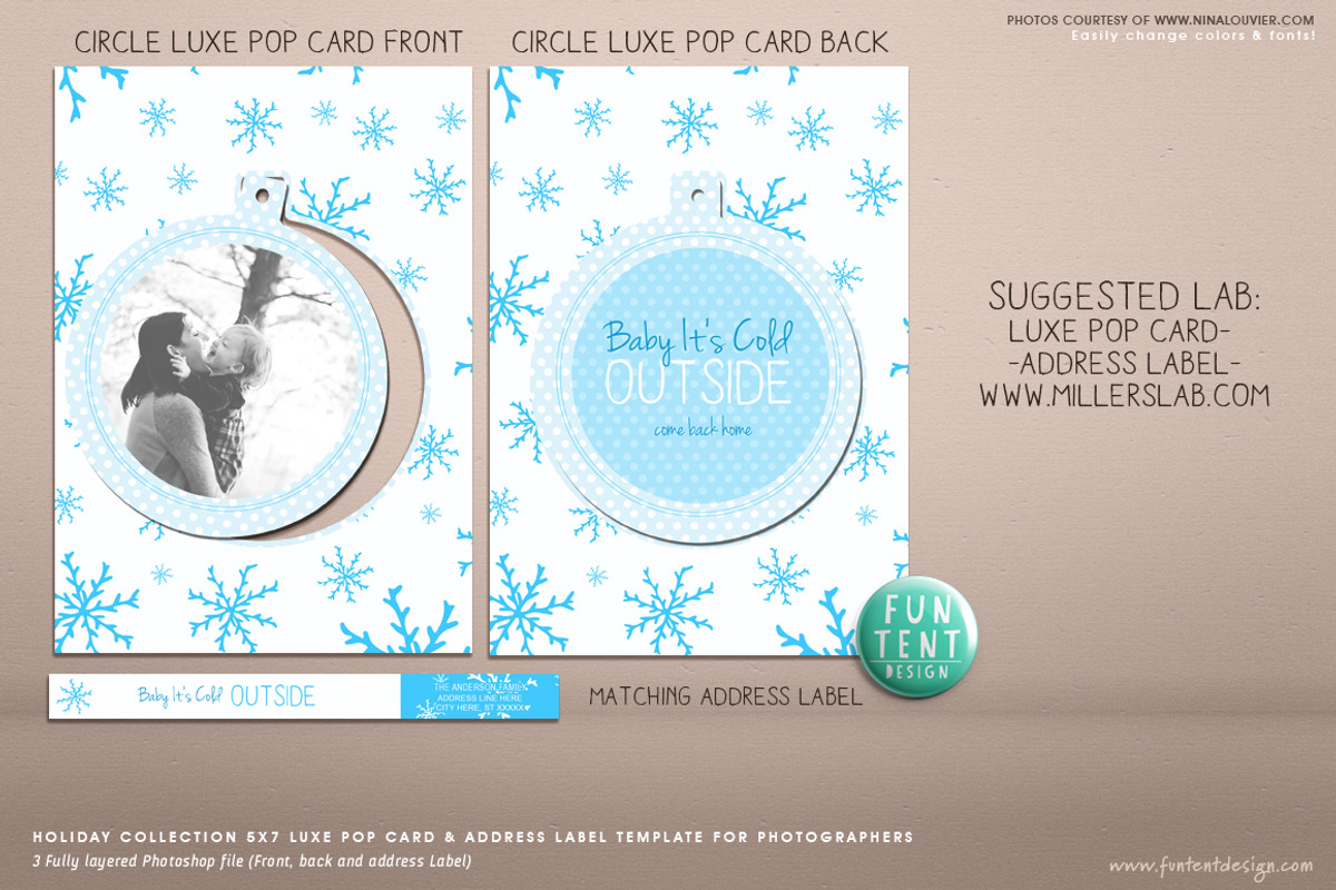 Holiday Festive Luxe Pop, an Invitation Template by FUN TENT DESIGN (Photo 2 of 2)