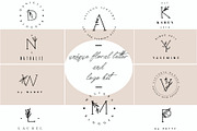 UNIQUE FLORAL LETTER AND LOGO KIT, a Branding & Logo Template by IsikChic (Thumbnail 1 of 9)