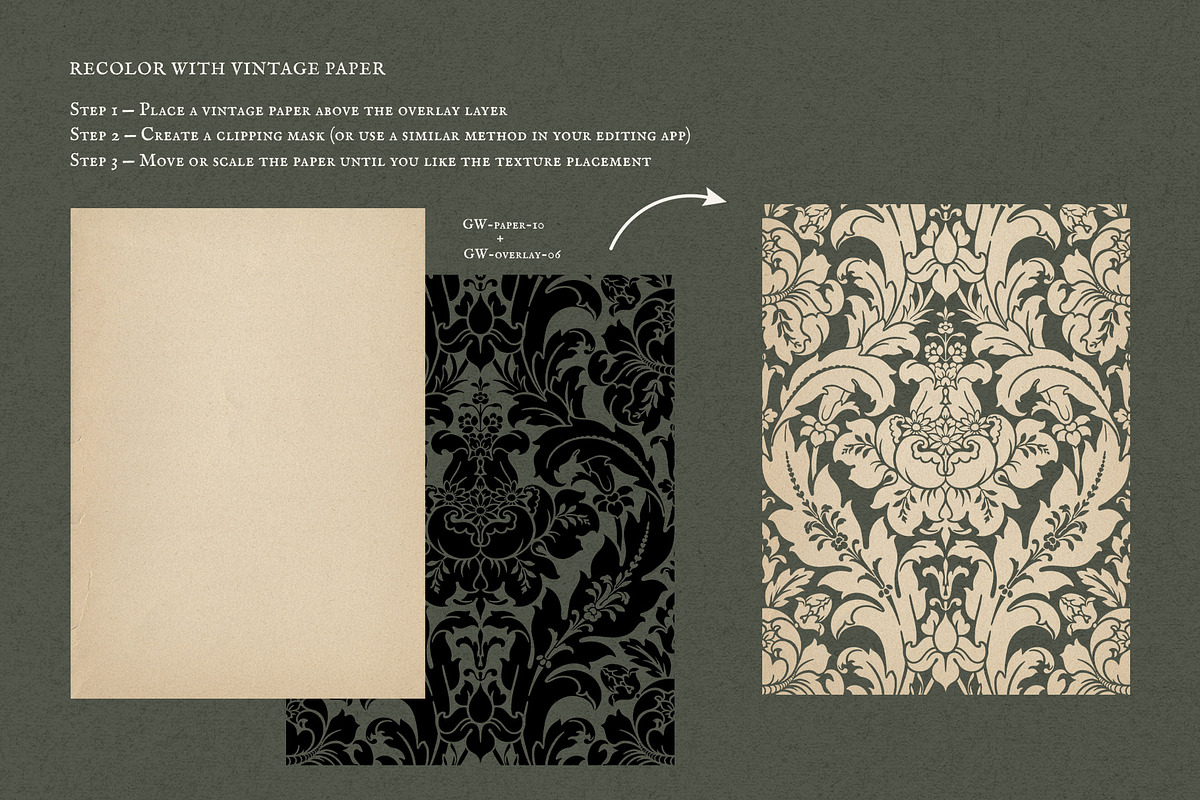 Garden Within: Vintage Floral Papers, a Texture Graphic by alonahaidash (Photo 26 of 27)