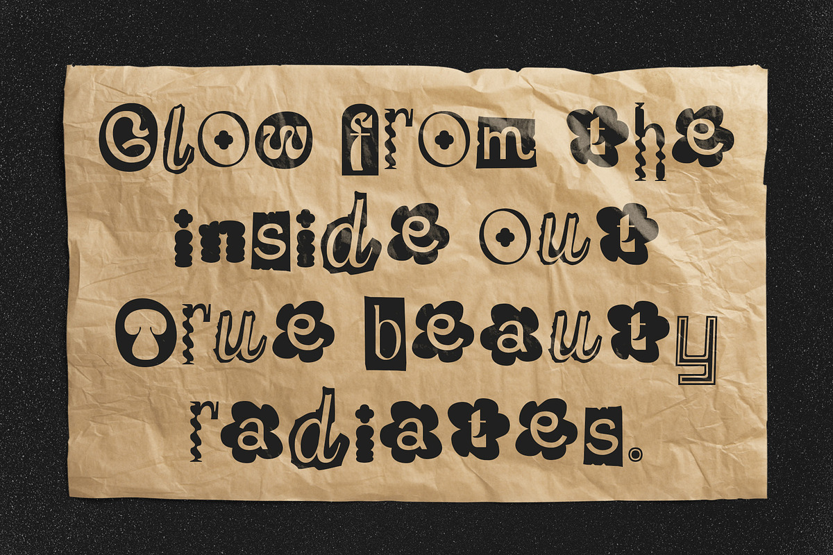 CS Anika – Collage Font, a Sans Serif Font by Craft Supply Co. (Photo 3 of 8)