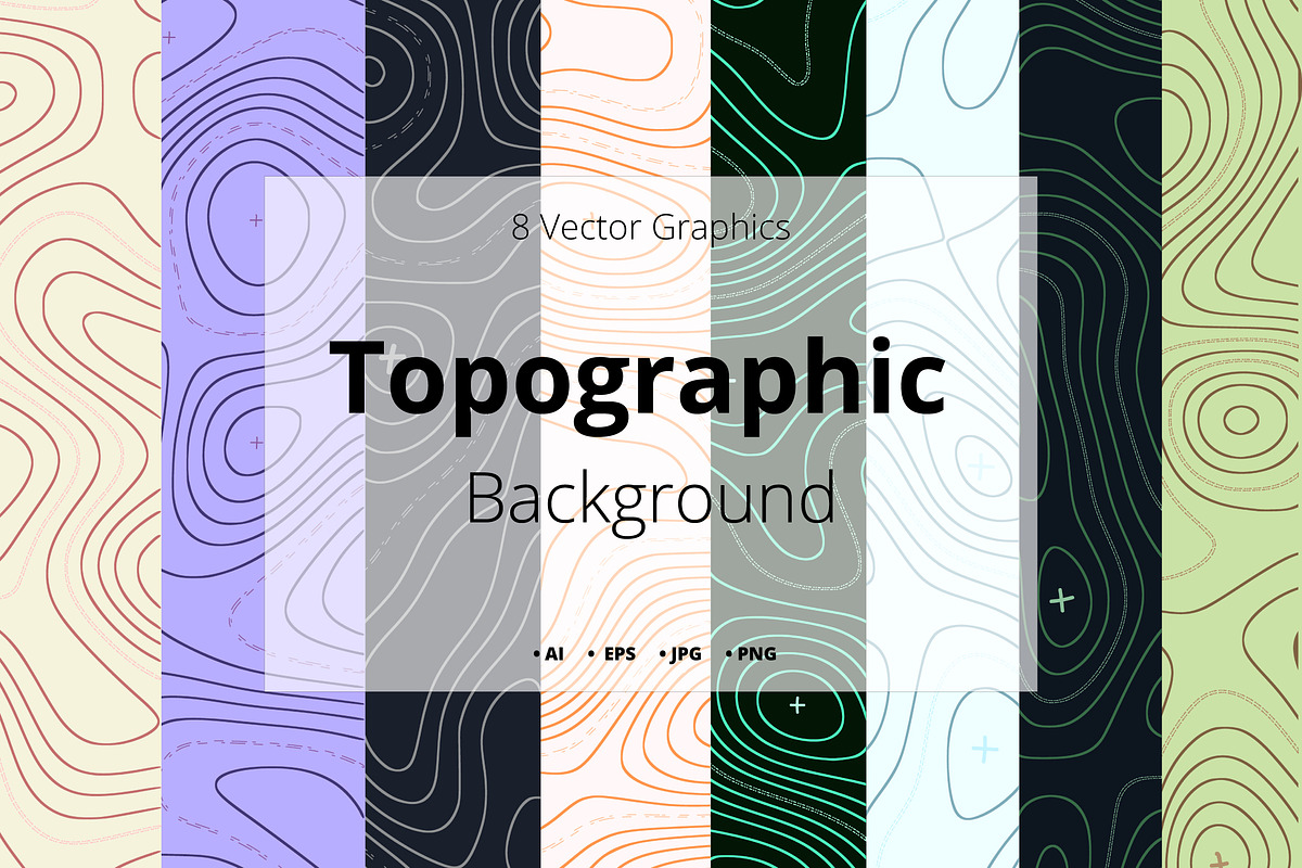 Topographic Contour Background, a Background Graphic by MSG Studio (Photo 1 of 9)