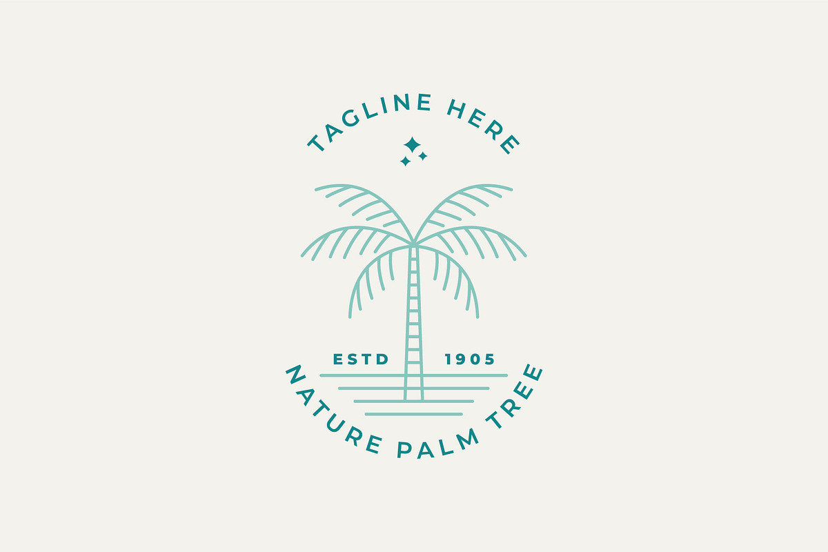 nature palm tree summer icon logo, a Branding & Logo Template by Blazybone (Photo 1 of 2)