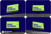 iMac Screen Mockup, an Advertising Mockup by HanaSaka_Studio (Thumbnail 1 of 5)
