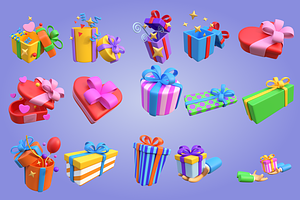 3D Gift Box Icon