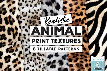 Realistic Animal Print Patterns, a Pattern Graphic by Lindy_doodle