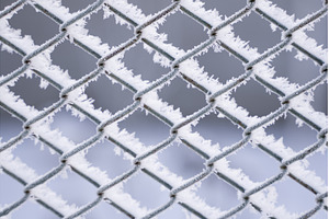Detailed shot of frosty wire fence, a Background Photo by volodymyrshtun13795