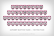 Pink Bunting Flags Party Printables, a Flyer Template by NDesigns (Thumbnail 3 of 4)