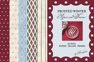 Frosted Winter Papers and Frames
