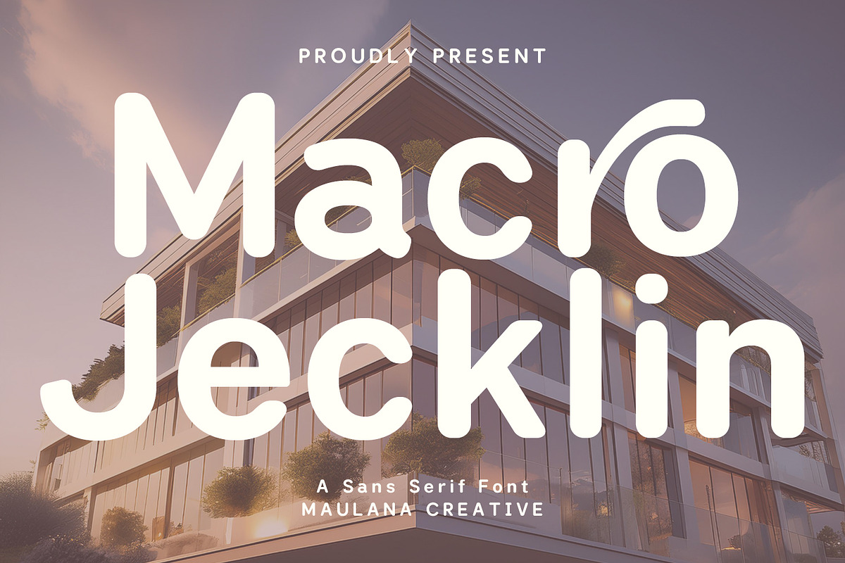 Macro Jecklin Rounded Sans Serif, a Sans Serif Font by Maulana Creative (Photo 2 of 6)