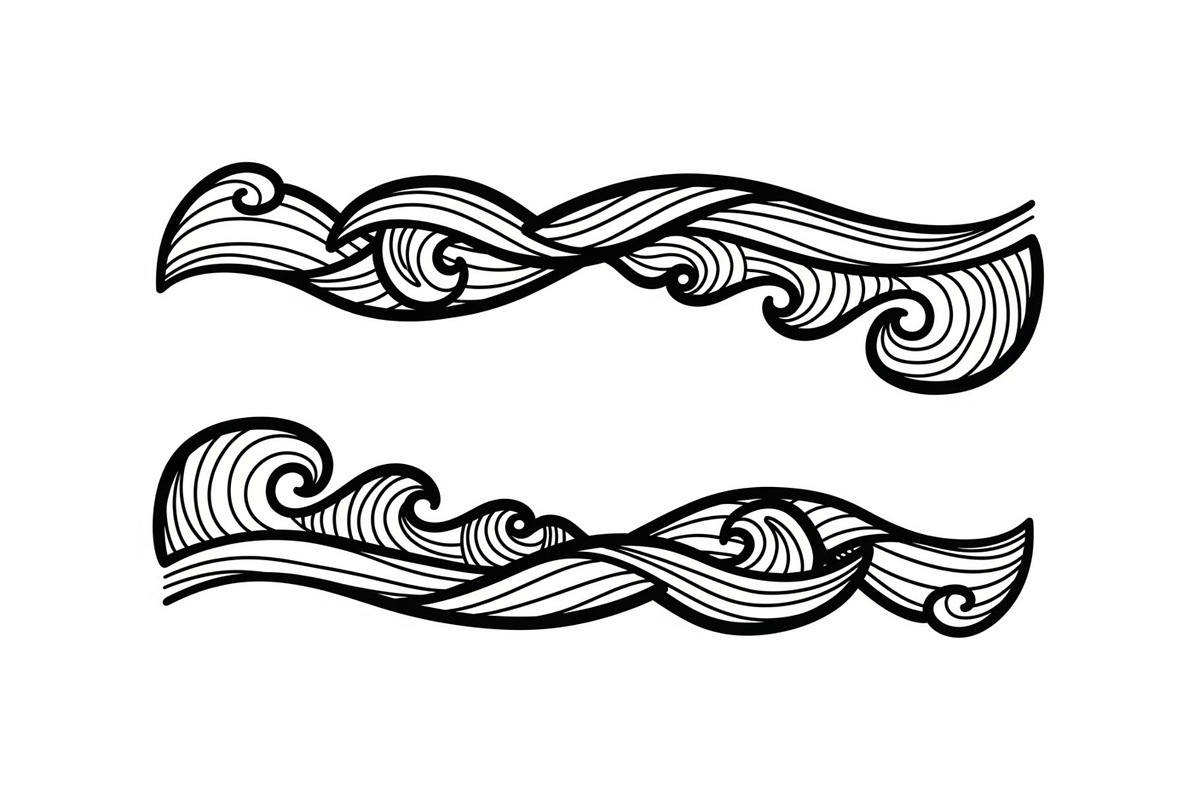 Vintage Wave Ornament Frame Bundle, an Illustration by Designer_Momina (Photo 35 of 51)